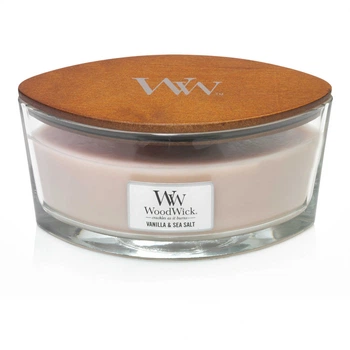 Ароматическая свеча с ароматом ванили и морской соли Woodwick Vanilla & Sea Salt (453 г)