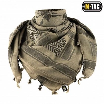 Тактический пустынный M-Tac шарф шемаг хлопковый M-Tac Spartan цвет Foliage Green/Black, 40904007