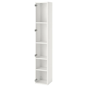 Высокий шкаф 4 полки IKEA ENHET белый, 30x30x180 см, 104.404.52