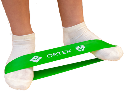 Фитнес резинка для тренировки стоп Ortek 25 см 5x25 см - размер Легкий