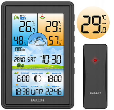 Метеостанция BERDSEN BD-906 Black (390600)