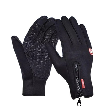 Тактические перчатки зимние спортивные сенсорные Windstopper XL Black