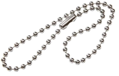 Ланцюжок кульковий для жетонів Dog Tag Mil-Tec довжина 60 см One size Сріблястий латуньовий з нікілевим покриттям універсальний у застосуванні