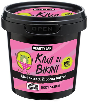 Peeling do ciała Beauty Jar Kiwi In Bikini z ekstraktem z kiwi i masłem kakaowym 200 g (4751030833545)