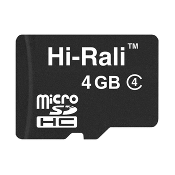 Карта памяти MicroSDHC 4GB Class 4 Hi-Rali (HI-4GBSDCL4-00)