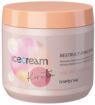 Maska do włosów InebryaIce Cream Keratin restrukturyzująca 500 ml (8008277263113)
