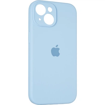 Чехол Fiji Silicone Case Full Camera для Apple iPhone 15 бампер накладка с защитой камеры Cornflower