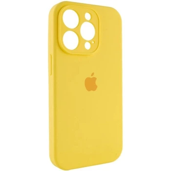Чехол Fiji Silicone Case Full Camera для Apple iPhone 13 Pro Max бампер накладка с защитой камеры Sunny Yellow
