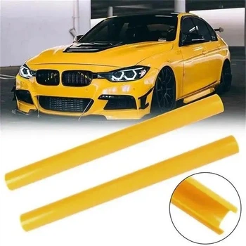 Декоративные вставки в решетку радиатора BMW F30 желтая