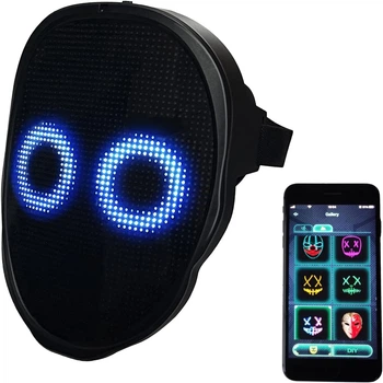 Маска інтерактивна LCD Bluetooth з проекцією статичних і динамічних зображень OCDAY MA1