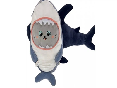 Мягкая игрушка Кот в акуле, 75 см, K15254