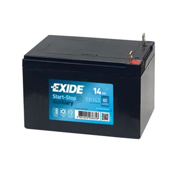 Аккумуляторная батарея 14Ah/80A (150x100x100/+L/B0) (Start-Stop AGM/вспомогательный)(EK143) пр-во EXIDE