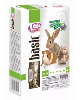 Корм "Lolopets" для гризунів та кроликів гранульована люцерна 350гр