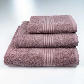 Набор махровых полотенец c Бордюром 3шт GM Textile 40х70см, 50х90см, 70х140см 400г/м2 (Шоколад)