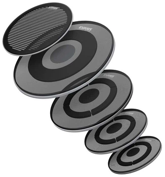 Набор тихих сетчатых пластиков для барабанной установки Evans EPPB-DB1-R dB One Rock System Pack
