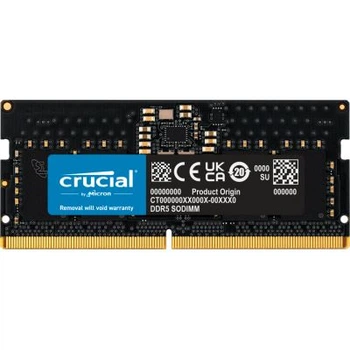 Модуль памяти для ноутбука SoDIMM ddr5 8gb 4800 MHz Micron (ct8g48c40s5)