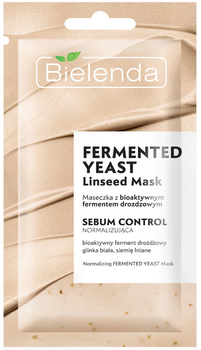 Маска для обличчя Bielenda Fermented Yeast Linseed Mask 8 г (5902169039363)