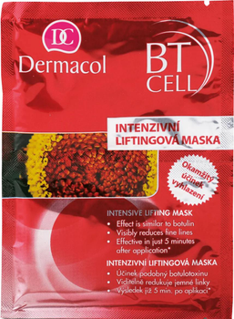 Maseczka do twarzy Dermacol BT Cell Intensive Lifting Mask 2 x 8 g (8595003108843)