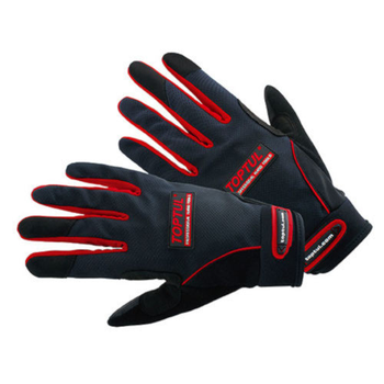 Перчатки комбинированные рабочие (размер XL) Toptul (hoz0009775) Черно-красный
