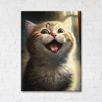 Постер на холсте Котик-пушистик Марианна Пащук 40x50 см Brushme (2000002768401)