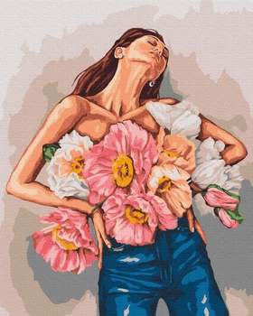 Премиум картина по номерам Brushme Изящная весна © Mykhailyshyna Daria 40x50 BS53569