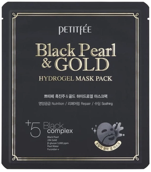 Маска для обличчя Petitfee Black Pearl & Gold Hydrogel Mask Pack 32 г (8809508850207)