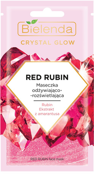 Maseczka do twarzy Bielenda Crystal Glow Red Rubin 8 g (5902169042394)