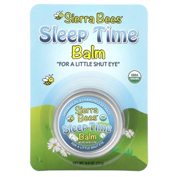Бальзам Sierra Bees бальзам для спокойного сна, лаванда и ромашка 17 г