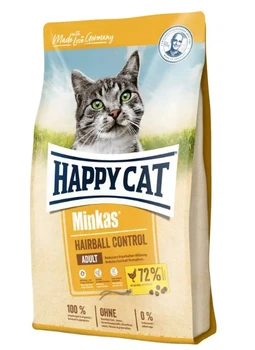 Сухой корм для взрослых кошек для выведения шерсти Happy Cat Minkas Hairball Control Geflugel, с птицей 4 (кг)