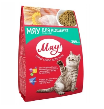 Сухий корм для кошенят Мяу курка 3 (кг)