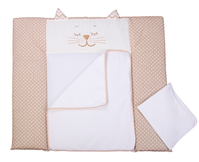 Пеленальный матрасик Baby Veres Smiling Animals beige 72х80 см Тканевый 424.01