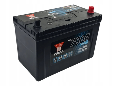 Батарея аккумуляторная Yuasa YBX7000 EFB Start-Stop Plus 12В 80Ач 780A(EN) R+(YBX7335) пр-во YUASA