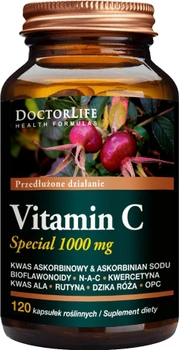 Харчова добавка Doctor Life Vitamin C Special 1000 мг пролонгованої дії 120 капсул (5906874819753)