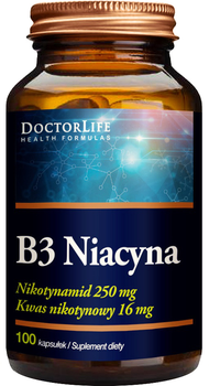Suplement diety Doctor Life B3 Niacyna 100 kapsułek (5906874819982)