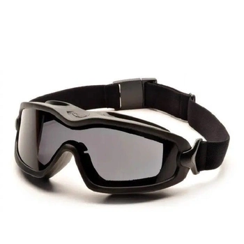 Тактические очки с уплотнителем Pyramex i-Force Slim Anti-Fog Черные защитные для стрельбы военные 0