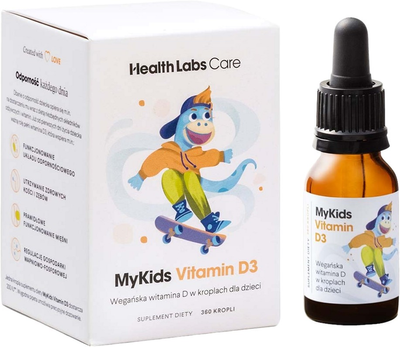 Дієтична добавка Health Labs Care MyKids Вітамін D3 краплі 9.7 мл (5904474812853)