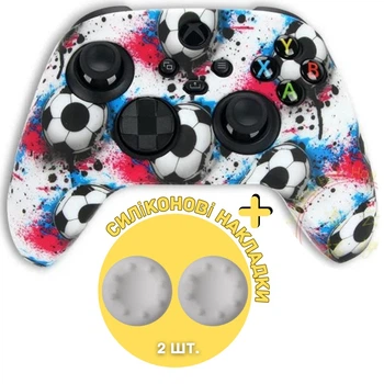 Защитный силиконовый чехол FootBalls для геймпада Xbox Series X|S + в подарок накладки на стики [415679178]