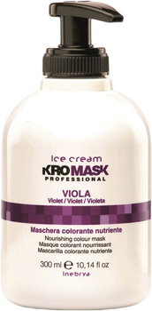 Maska tonująca do włosów Inebrya Ice Cream Kromask Professional Violet 300 ml (8033219165415)