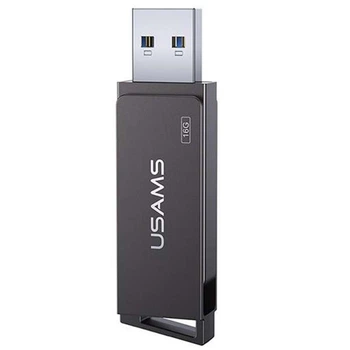 Флеш накопитель USAMS US-ZB194 USB3.0 Rotatable High Speed Flash Drive 16 Gb (Iron-grey) (156313)