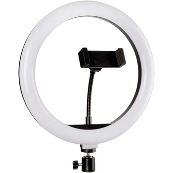 Кольцевая LED лампа QX-260 26 см (Черный) Epik (159567)