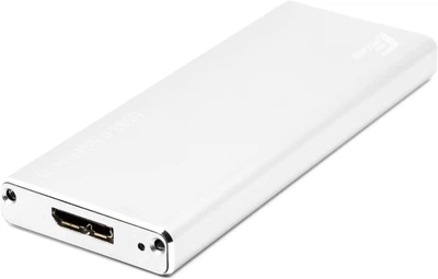 Зовнішня кишеня Frime для M.2 NGFF SATA Metal USB 3.0 (TYPE-A) up to 5 Gb/s Silver (FHE201.M2U30)