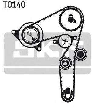 VKMA 05194 SKF Комплект (ремінь+ролики) SKF (VKMA05194)