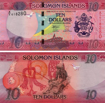 Банкнота Соломонові острови 10 доларів 2017 (2022) UNC (P33(2))