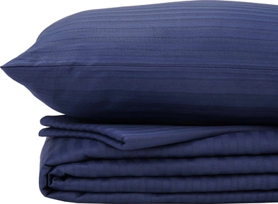 Комплект постельного белья Good-Dream евро 200х220 см Dark Blue страйп-сатин (GDSSDBBS200220)