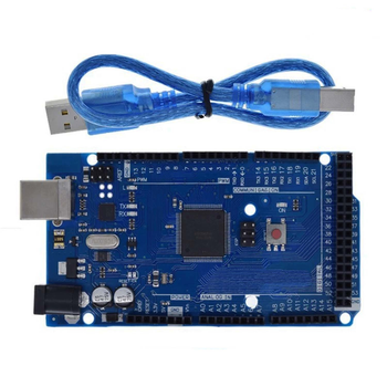 Наладочная плата Arduino Mega 2560 Rev3 (ATMega16u2) с USB кабелем 50см