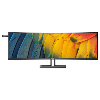 TFT 44,5" Philips 45B1U6900C, Dual QHD, VA, изгн., 2xHDMI, DP, USB-C, RJ-45, USB-hub, HAS, цв.
