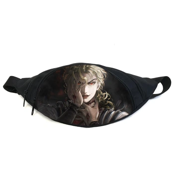 Поясная сумка бананка Невероятные приключения Джоджо JoJo Bizarre Adventure (GB Jojo 07) Gear Bag черная