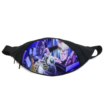 Поясная сумка бананка Невероятные приключения Джоджо JoJo Bizarre Adventure (GB Jojo 013) Gear Bag черная