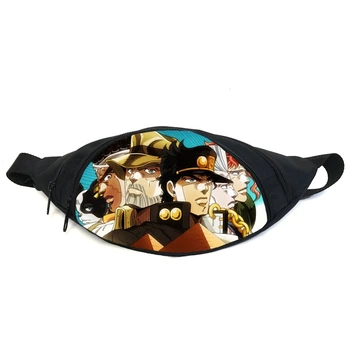 Поясная сумка бананка Невероятные приключения Джоджо JoJo Bizarre Adventure (GB Jojo 024) Gear Bag черная