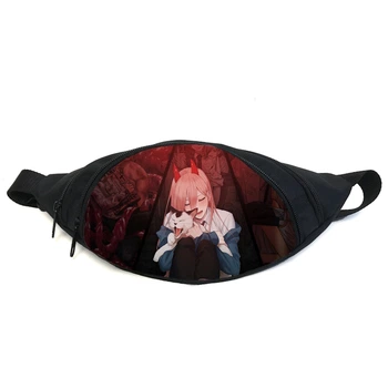 Поясная сумка бананка Человек бензопила Chainsaw Man (GB СwM 037) Gear Bag черная